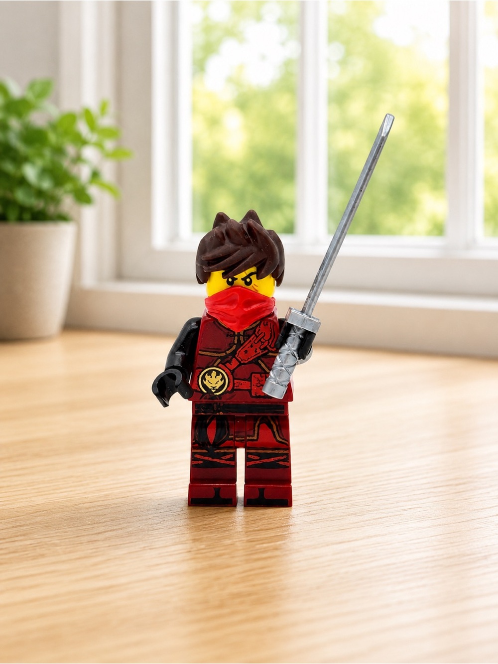 LEGO Ninjago Kai #70621 The Hands of Time Fire Ninja with Hair Minifigure